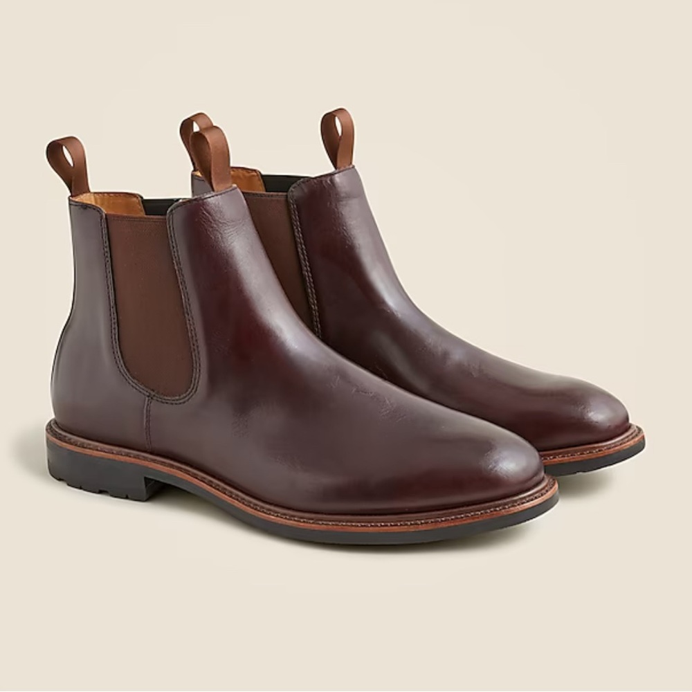 J. Crew Brown Kenton Chelsea Boots Size 9 in Color Eight